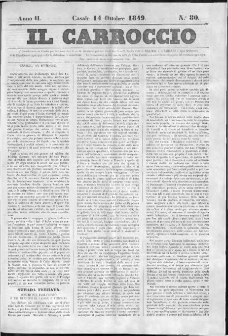 Il Carroccio - Edizione 80 del 14/10/1849